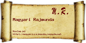 Magyari Rajmunda névjegykártya